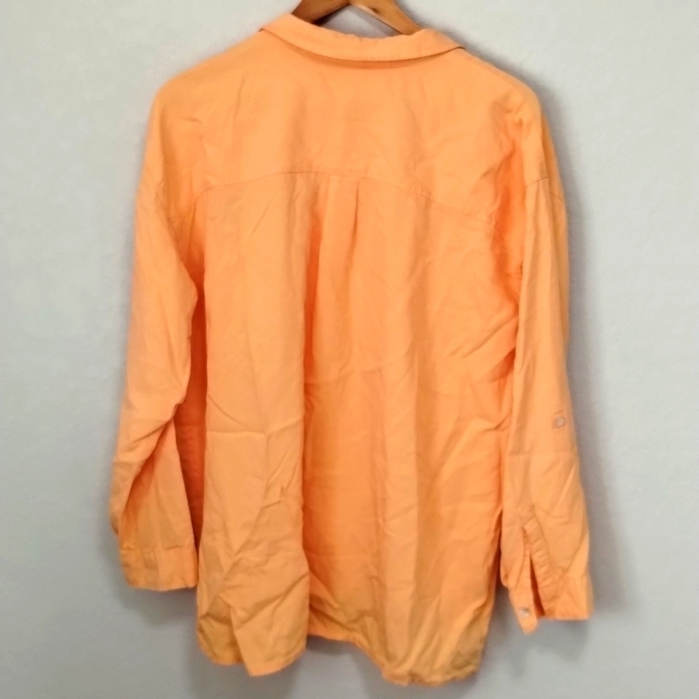 J Jill  Orange Tunic Blouse - Picture 5 of 7